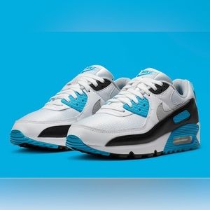 Nike Air Max 90 III Laser Blue Black White Grey CJ6779-100 Men's Size 10